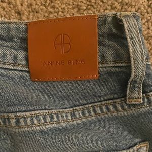 Anine Bing jeans. Flares and a slit at bottoms of leg. Never worn. Size 25